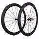 Road Bike Carbon Wheels 50mm Depth 23mm Wide 20 24 Holes Clincher Tubular
