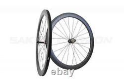 Road Bike Carbon Wheels 50mm Depth 25mm Wide Wheels Tubeless 20/24 Holes