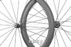 Road Bike Carbon Wheels 50mm Depth 25mm Wide Wheels Tubeless 20/24 Holes
