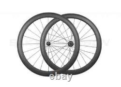Road Bike Carbon Wheels 50mm Depth 25mm Wide Wheels Tubeless 20/24 Holes