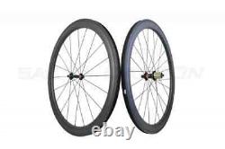 Road Bike Carbon Wheels 50mm Depth 25mm Wide Wheels Tubeless 20/24 Holes