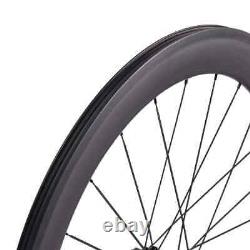 Road Bike Carbon Wheels 60mm Tubuless Ready No Holes on The Rims Bike Wheelset