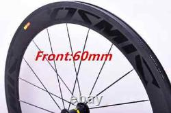 Road Bike Carbon Wheels 700C 23mm Width Bicycle Wheelset Tubular Clincher