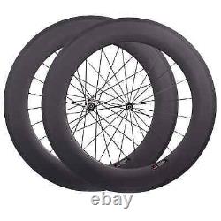 Road Bike Carbon Wheels 88mm 25mm Width Straight Pull Hub Bicycle Wheelset