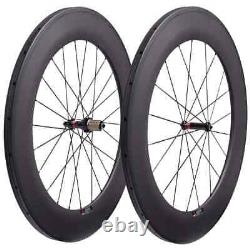 Road Bike Carbon Wheels 88mm 25mm Width Straight Pull Hub Bicycle Wheelset