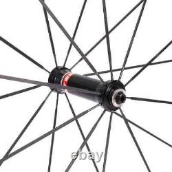 Road Bike Carbon Wheels 88mm 25mm Width Straight Pull Hub Bicycle Wheelset