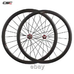 Road Bike Carbon Wheels Bicycle Wheelset Clincher Basalt Rim Brake Novatec 38mm