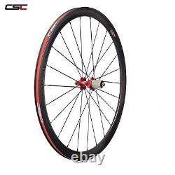 Road Bike Carbon Wheels Bicycle Wheelset Clincher Basalt Rim Brake Novatec 38mm