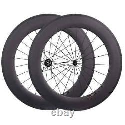 Road Bike Carbon Wheels Depth 24-88mm width 23/25mm Tubular Clincher V/U shape