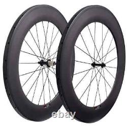 Road Bike Carbon Wheels Depth 24-88mm width 23/25mm Tubular Clincher V/U shape