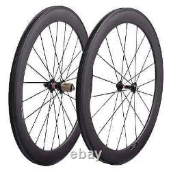 Road Bike Carbon Wheels U Shape Width 25mm Tubuless Rims Bicycle Wheelset