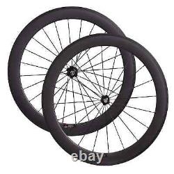 Road Bike Carbon Wheels U Shape Width 25mm Tubuless Rims Bicycle Wheelset