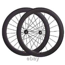 Road Bike Carbon Wheels U Shape Width 25mm Tubuless Rims Bicycle Wheelset