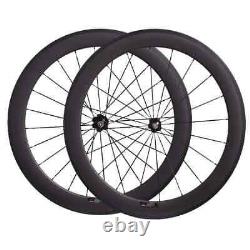 Road Bike Carbon Wheels U Shape Width 25mm Tubuless Rims Bicycle Wheelset