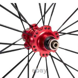 Road Bike Carbon Wheels U Shape Width 25mm Tubuless Rims Bicycle Wheelset