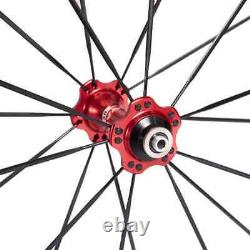 Road Bike Carbon Wheels U Shape Width 25mm Tubuless Rims Bicycle Wheelset