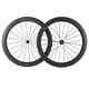 Road Bike Carbon Wheelset 23mm Width 60mm Depth Tubular 3k Matte Bicycle Wheels