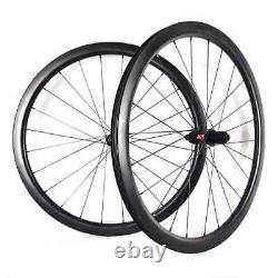 Road Bike Carbon Wheelset 700c 35/38/45/50mm Depth 25mm Width Clincher Tubeless