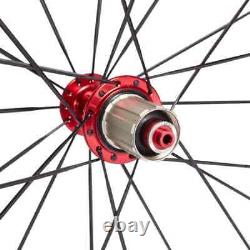 Road Bike Carbon Wheelset Depth 60mm Width 25mm Clincher Tubular Bicycle Wheels