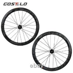 Road Bike Disc Carbon Wheels 50mm Clincher Tubuless Tubular bicycle Wheelset