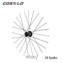 Road Bike Thru Axle Carbon Wheel 50mm Clincher Tubuless Tubular bicycle Wheelset