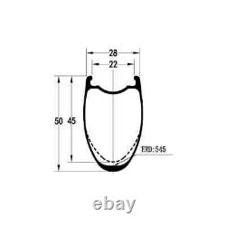 Road Bike Wave Carbon Wheels 700C 45 5028mm Disc Brake Wheelset 36T Ratchet