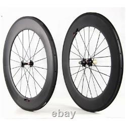 Road Bike Wheels Carbon Fiber Wheelset For Tubular Aero Clincher Rim Cycle Parts