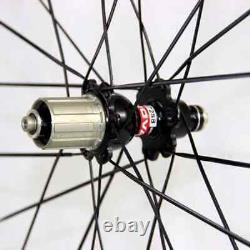 Road Bike Wheels Carbon Fiber Wheelset For Tubular Aero Clincher Rim Cycle Parts