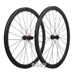 Road Bike Wheels Disc brake Clincher Carbon Wheelset 700C Matt Cycle Race 38mm