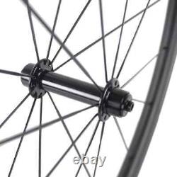 Road Bike Wheelset Carbon Wheels 38mm Depth 25mm Width Tubular Bicycle Wheels