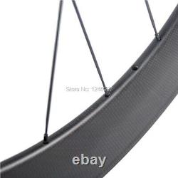 Road Bike Wheelset Clincher Rim Depth 88mm Width 20.5mm Carbon Fiber Wheels