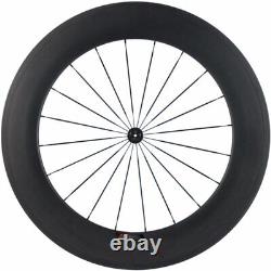 Road Bike Wheelset Depth 88mm Clincher Carbon Racing Bike Wheels 3K Matte