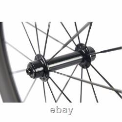 Road Bike Wheelset Depth 88mm Clincher Carbon Racing Bike Wheels 3K Matte