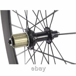 Road Bike Wheelset Depth 88mm Clincher Carbon Racing Bike Wheels 3K Matte