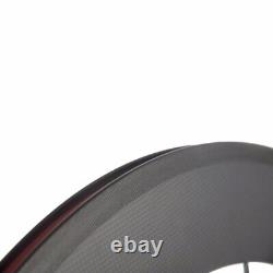 Road Bike Wheelset Depth 88mm Clincher Carbon Racing Bike Wheels 3K Matte