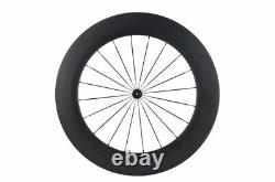 Road Bike Wheelset Depth 88mm Clincher Carbon Racing Bike Wheels 3K Matte
