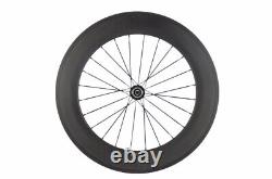 Road Bike Wheelset Depth 88mm Clincher Carbon Racing Bike Wheels 3K Matte
