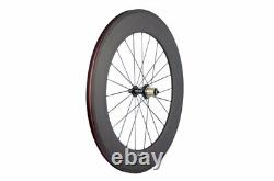 Road Bike Wheelset Depth 88mm Clincher Carbon Racing Bike Wheels 3K Matte