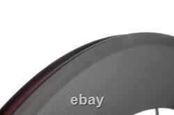 Road Bike Wheelset Depth 88mm Clincher Carbon Racing Bike Wheels 3K Matte