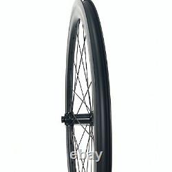 Road Disc Carbon Wheelset 700c 40mm50mm Depth Bicycle Rim Center Lock 24/24 Hole
