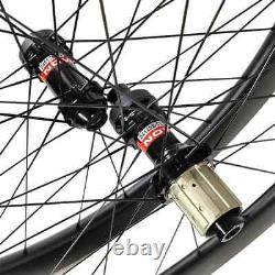 Road Gravel bike 55mm Deep Carbon Wheels Clincher Tubeless 25mm Wide Center Lock
