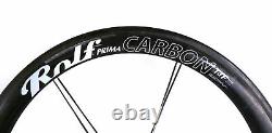 Rolf TDF 58 Road Bike Front Wheel 700c Tubular Carbon Rim Brake QR Black