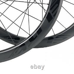 SLR 700C Carbon Fibre Road Bike Wheels Clincher Carbon Wheelset Tubular Tubeless