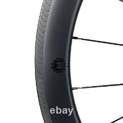 SLR 700C Carbon Fibre Road Bike Wheels Clincher Carbon Wheelset Tubular Tubeless