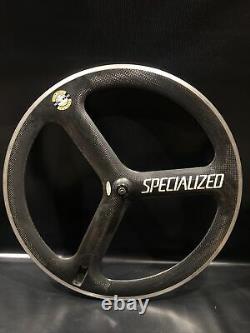 SPECIALIZED 700c 8SPD REAR TRI SPOKE CARBON ROAD BIKE WHEEL RIM SHIMANO TREK KHS