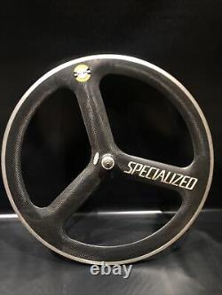 SPECIALIZED 700c 8SPD REAR TRI SPOKE CARBON ROAD BIKE WHEEL RIM SHIMANO TREK KHS