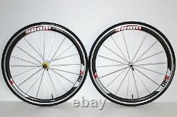 SRAM S40 CARBON CLINCHER WHEELS 700c 9 / 10 SPEED WHEELSET SHIMANO ROAD BIKE TT