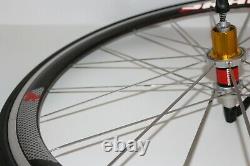 SRAM S40 CARBON CLINCHER WHEELS 700c 9 / 10 SPEED WHEELSET SHIMANO ROAD BIKE TT