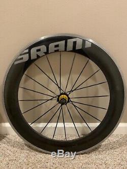 SRAM S80 Carbon 80mm Road / Triathlon Bike Clincher Wheel set 700c
