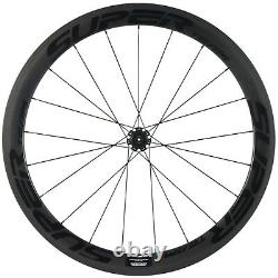 SUPERTEAM Carbon Road Bicycle Wheels 23mm Width 50mm Clincher Wheelset R7 Hub